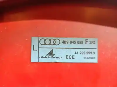 Second-hand car spare part Left Tailgate Light for AUDI A6 06 2.5 TDI-VW REF: 4F0820521A / AUDI 4F0910521 / DENSO CZ246810-5840 / BOSCH 9140010511. CON CENTRAL OEM IAM references 4B9945096F3FZ  412809999