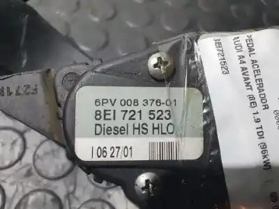 Автозапчастина б/у педаль акселератора для audi a4 avant (b5) 1.9 tdi quattro посилання на oem iam 8ei721523  