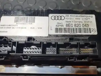 Pezzo di ricambio per auto di seconda mano controllo climatico per audi a4 avant (b5) 1.9 tdi quattro riferimenti oem iam 8e0820043  
