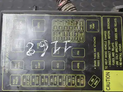 Second-hand car spare part fuse box unit for daewoo lanos cool oem iam references 96515292  