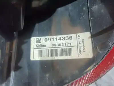 Second-hand car spare part right tailgate light for opel corsa c corsa c oem iam references 09114337  