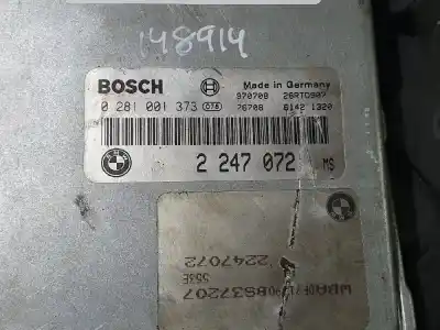 Second-hand car spare part ecu engine control for bmw serie 5 berlina (e39) 525tds oem iam references 2247072  0281010373