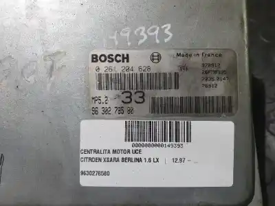 Pièce détachée automobile d'occasion CALCULATEUR MOTEUR ECU pour CITROEN XSARA BERLINA  Références OEM IAM 9630278580  