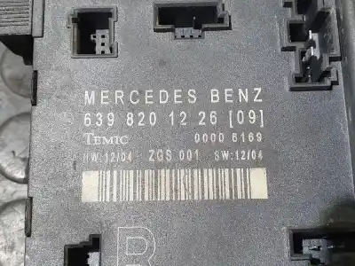 Second-hand car spare part Central Locking Pump for CLASE C VITO CAJA CERRADA 109 CDI Largo 639.603 OEM IAM references 6398201226  