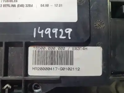 Second-hand car spare part fuse box unit for bmw serie 3 berlina (e90) 320d oem iam references e6314h  