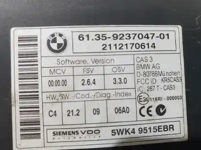Peça sobressalente para automóvel em segunda mão módulo eletrônico por bmw serie 1 berlina (e81/e87) 118d referências oem iam 9237047