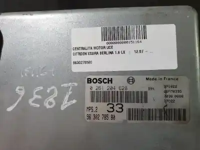 Tweedehands auto-onderdeel ecu motorcontroller voor citroen xsara berlina nfztu5jp oem iam-referenties 9630278580  