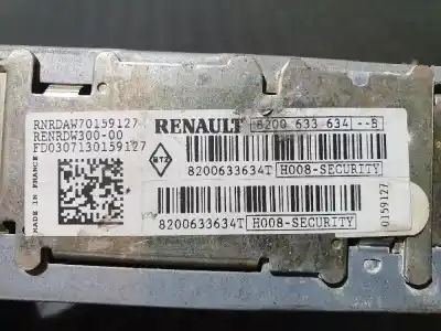 Second-hand car spare part AUDIO SYSTEM / RADIO CD for RENAULT KANGOO  OEM IAM references 8200633634T  