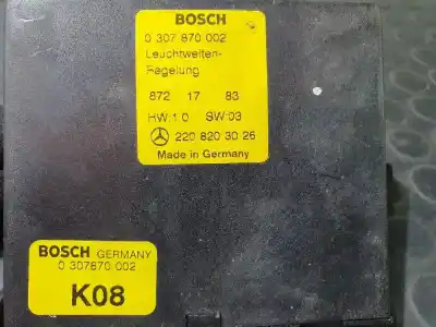 Second-hand car spare part Light Control Unit for MERCEDES-BENZ CLASE S W220 BERLINA 430 4MATIC 220.083 OEM IAM references 2208203026  