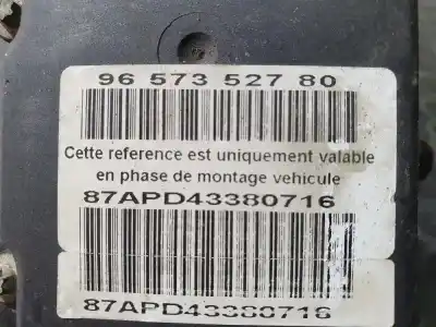 Peça sobressalente para automóvel em segunda mão abs por citroen c4 coupe collection referências oem iam 9657352780  9649988280