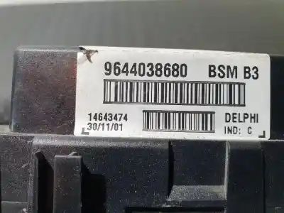 Second-hand car spare part FUSE BOX UNIT for PEUGEOT 206  OEM IAM references 9644038680  