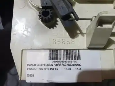 Gebrauchtes Autoersatzteil Klimakontrolle zum PEUGEOT 206 BERLINA X-Line OEM-IAM-Referenzen 85858  