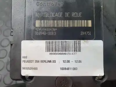 Gebrauchtes Autoersatzteil  zum PEUGEOT 206  OEM-IAM-Referenzen 9632539480  10094811083