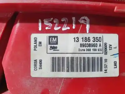 Автозапчасти б/у левый задний фонарь за opel corsa d corsa d ссылки oem iam 13186350  89038960