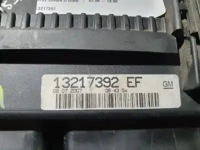 Second-hand car spare part fuse box unit for opel corsa d corsa d oem iam references 13217392