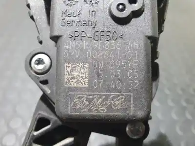 Second-hand car spare part Accelerator Pedal for FORD FOCUS BERLINA (CAP) 1.6 TDCi CAT OEM IAM references 4M519F836  