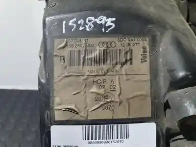 Автозапчасти б/у правая фара за AUDI A4 CABRIOLET (8H) 1.8 T [1.8 Ltr. - 120 kW 20V Turbo] ссылки OEM IAM 8D0941004  