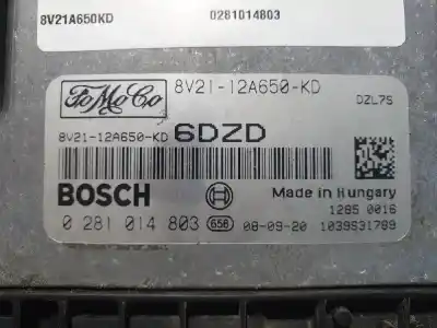 Second-hand car spare part ecu engine control for ford fiesta (cb1) trend oem iam references 8v2112a650kd  0281014803
