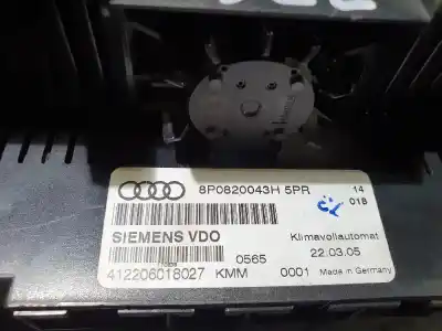 Peça sobressalente para automóvel em segunda mão Comando De Sofagem (chauffage / Ar Condicionado) por AUDI A3 (8P) 2.0 TDI Ambiente Referências OEM IAM 8P0820043H  