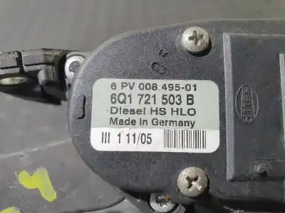 Second-hand car spare part accelerator pedal for seat leon (1m1) 1m1 oem iam references 6q1721503b