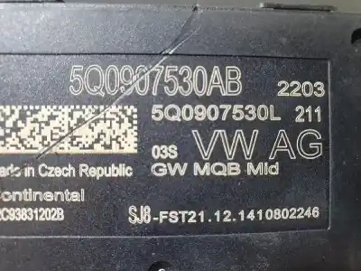 Pezzo di ricambio per auto di seconda mano MODULO ELETTRONICO per VOLKSWAGEN GOLF VII  Riferimenti OEM IAM 5Q0907530AB  