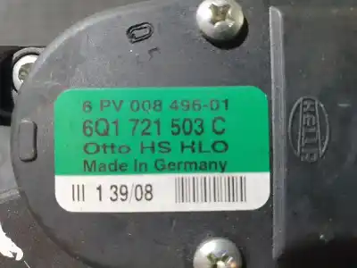 Peça sobressalente para automóvel em segunda mão pedal acelerador por seat ibiza sc (6j1) reference referências oem iam 6q1721503c  