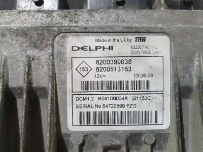Gebrauchtes Autoersatzteil ECU-MOTORSTEUERGERÄT UCE Motorsteuergerät zum NISSAN MICRA (K11)  OEM-IAM-Referenzen 8200399038  8200513163