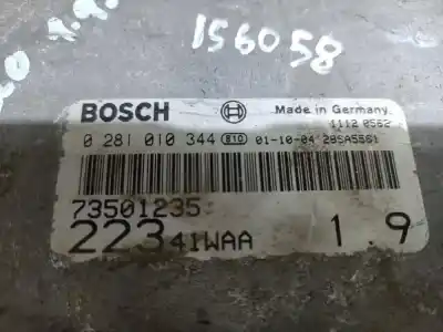Pezzo di ricambio per auto di seconda mano Centralina Motore per FIAT I DOBLÒ (119) 1.9 8V Multijet Active Com. (77kW) 105 CV / 77 KW Riferimenti OEM IAM 73501235  0281010344