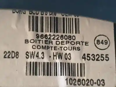 Second-hand car spare part multifunction display for citroen c4 berlina sx oem iam references 9662226080  