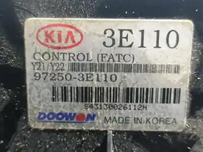 Peça sobressalente para automóvel em segunda mão comando de sofagem (chauffage / ar condicionado) por kia sorento 2.5 crdi concept referências oem iam 972503e110  3e110