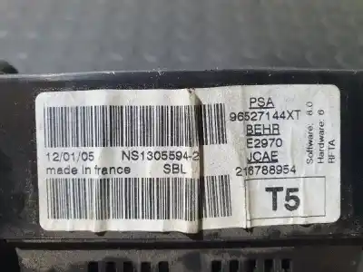 Recambio de automóvil de segunda mano de MANDO CLIMATIZADOR para PEUGEOT 307  referencias OEM IAM 96527144XT  