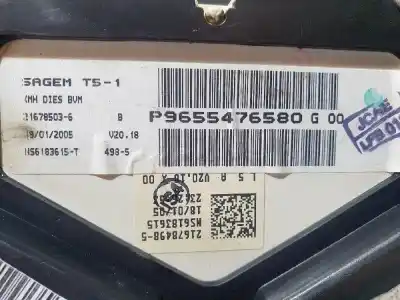 Recambio de automóvil de segunda mano de CUADRO INSTRUMENTOS para PEUGEOT 307  referencias OEM IAM 9655476580  