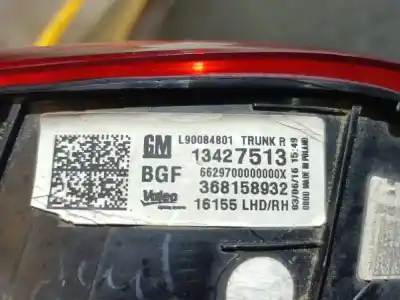 Автозапчасти б/у внутренний правый задний фонарь за opel astra k sports tourer edition ссылки oem iam 368158932  13427513