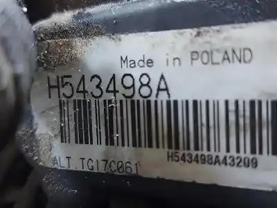 Автозапчастина б/у генератор для MERCEDES-BENZ SPRINTER II CAJA ABIERTA 511 515 4x4 CDI 906.153 155 Посилання на OEM IAM H543498A  