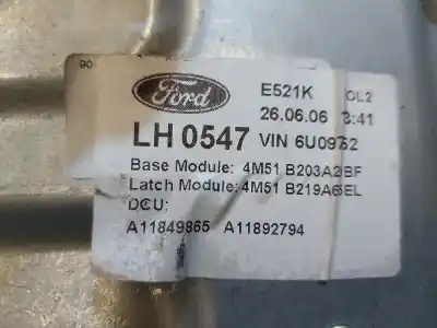 Pièce détachée automobile d'occasion LÉVE GLACE AVANT GAUCHE pour FORD FOCUS  Références OEM IAM 4M51B203A29BF  