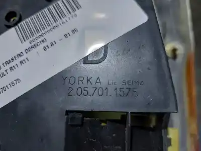 Gebrauchtes Autoersatzteil heckleuchte rechts zum renault r11 r11 oem-iam-referenzen 2057011575