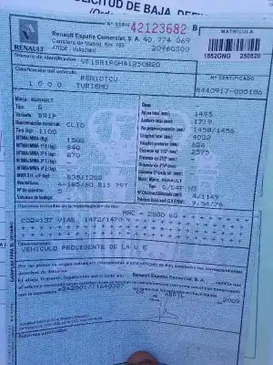 Second-hand car spare part complete engine for renault clio iii exception 2 oem iam references d4f784  