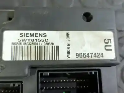 Second-hand car spare part FUSE BOX UNIT for CHEVROLET EPICA  OEM IAM references 96647424  