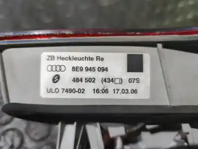 Second-hand car spare part Interior Rear Right Light for AUDI A4 01 2.5 TDI - Nº5559-059906461D OEM IAM references 8E9945094  