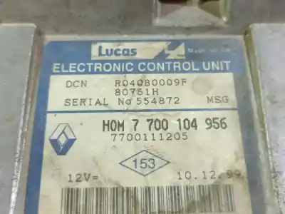 Автозапчастина б/у ебу контролер двигуна для renault clio ii fase ii b cb0 authentique посилання на oem iam 7700111205  