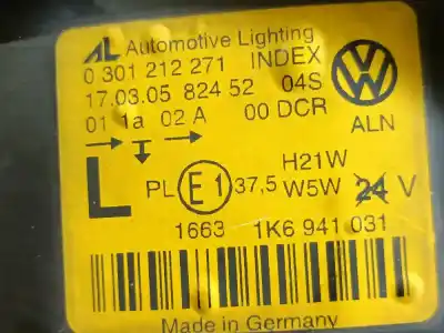 Recambio de automóvil de segunda mano de FARO IZQUIERDO para VOLKSWAGEN GOLF V  referencias OEM IAM 1307329090  0301212271