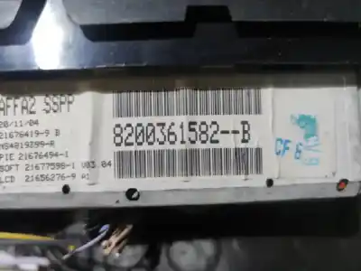 Second-hand car spare part multifunction display for renault laguna ii bg0 authentique oem iam references 8200361582