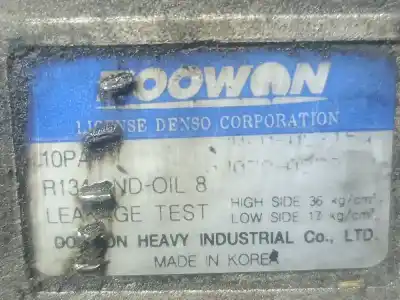Pezzo di ricambio per auto di seconda mano compressore aria condizionata per kia sportage td 5ptas. riferimenti oem iam r134a