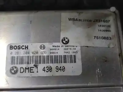 Second-hand car spare part ecu engine control for bmw serie 3 coupe (e46) 2.0 16v oem iam references 7510883  0261204420