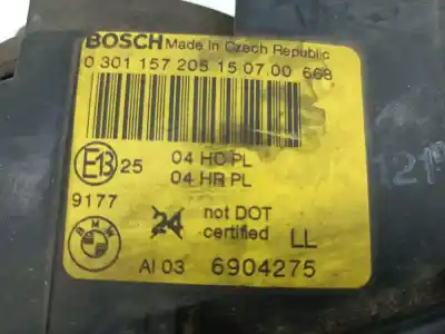 Second-hand car spare part left headlight for bmw serie 3 coupe (e46) 2.0 16v oem iam references 6904275  