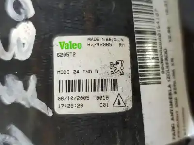 Peça sobressalente para automóvel em segunda mão farol / projetor de nevoeiro direito por peugeot 206 berlina xr referências oem iam 67742985