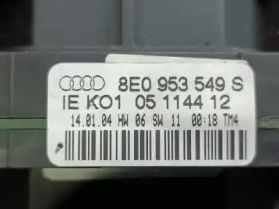 Автозапчасти б/у многофункциональное управление за audi a4 cabriolet (8h) 1.8 t [1.8 ltr. - 120 kw 20v turbo] ссылки oem iam 4e0953503  