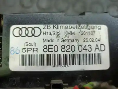 Автозапчасти б/у климат-контроль за audi a4 cabriolet (8h) 1.8 t [1.8 ltr. - 120 kw 20v turbo] ссылки oem iam 8e0820043ad  