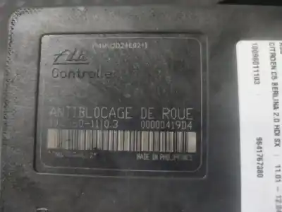 Second-hand car spare part abs for citroen c5 berlina 2.0 hdi sx oem iam references 9641767380  