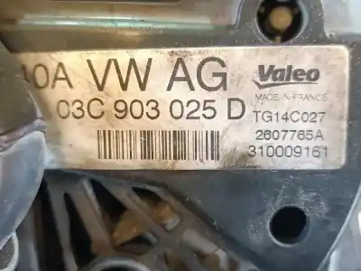 Peça sobressalente para automóvel em segunda mão alternador por seat leon (1p1) caxc referências oem iam 03c903025d  